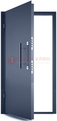 Черная металлическая бронированная дверь ДБ-1 в Санкт-Петербурге