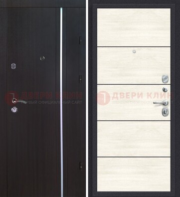 Металлическая современная дверь с МДФ ДМ-483 в Одинцово