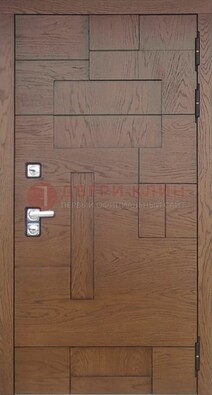 Современная стальная дверь с МДФ панелью ДМ-519 в Волжском