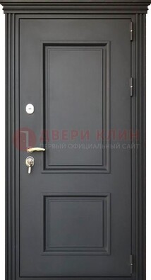 Чёрная дверь с МДФ ДМ-520 в Санкт-Петербурге