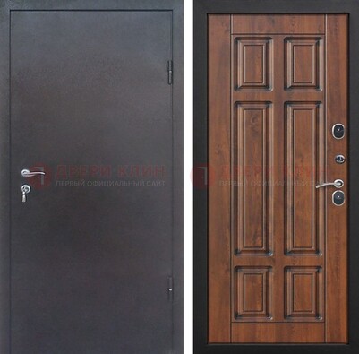 Входная дверь с порошковым покрытием Медный антик с МДФ панелью ДП-235 в Санкт-Петербурге