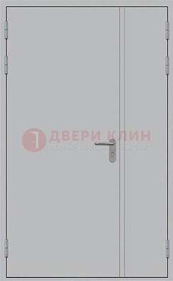 Белая противопожарная двупольная дверь ДПМ-02/30 в Санкт-Петербурге