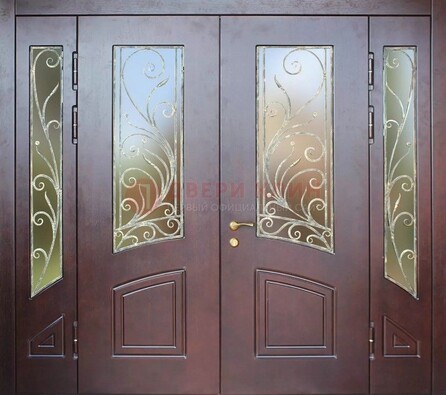 Парадная дверь ДПР-58 с остеклением в Санкт-Петербурге