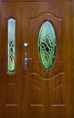 Парадная дверь со стеклянными вставками ДПР-73 для дома в Санкт-Петербурге