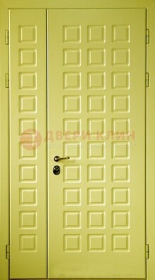 Салатовая тамбурная дверь ДТМ-28 в Санкт-Петербурге