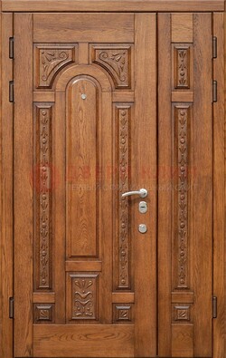 Полуторная железная дверь винорит для дома ДВТ-252 в Санкт-Петербурге